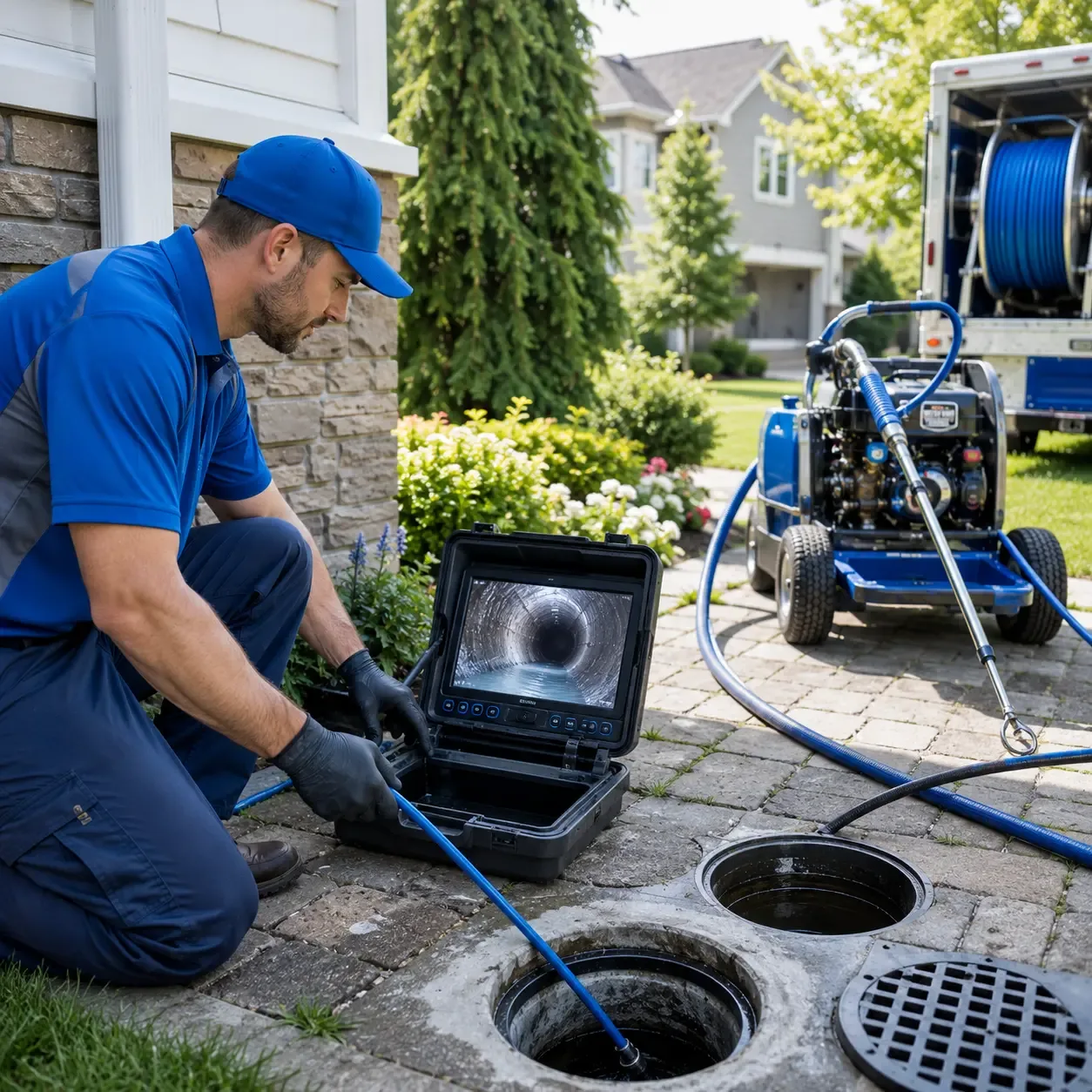 Outdoor drain cleaning professionals serving Davilla, TX
